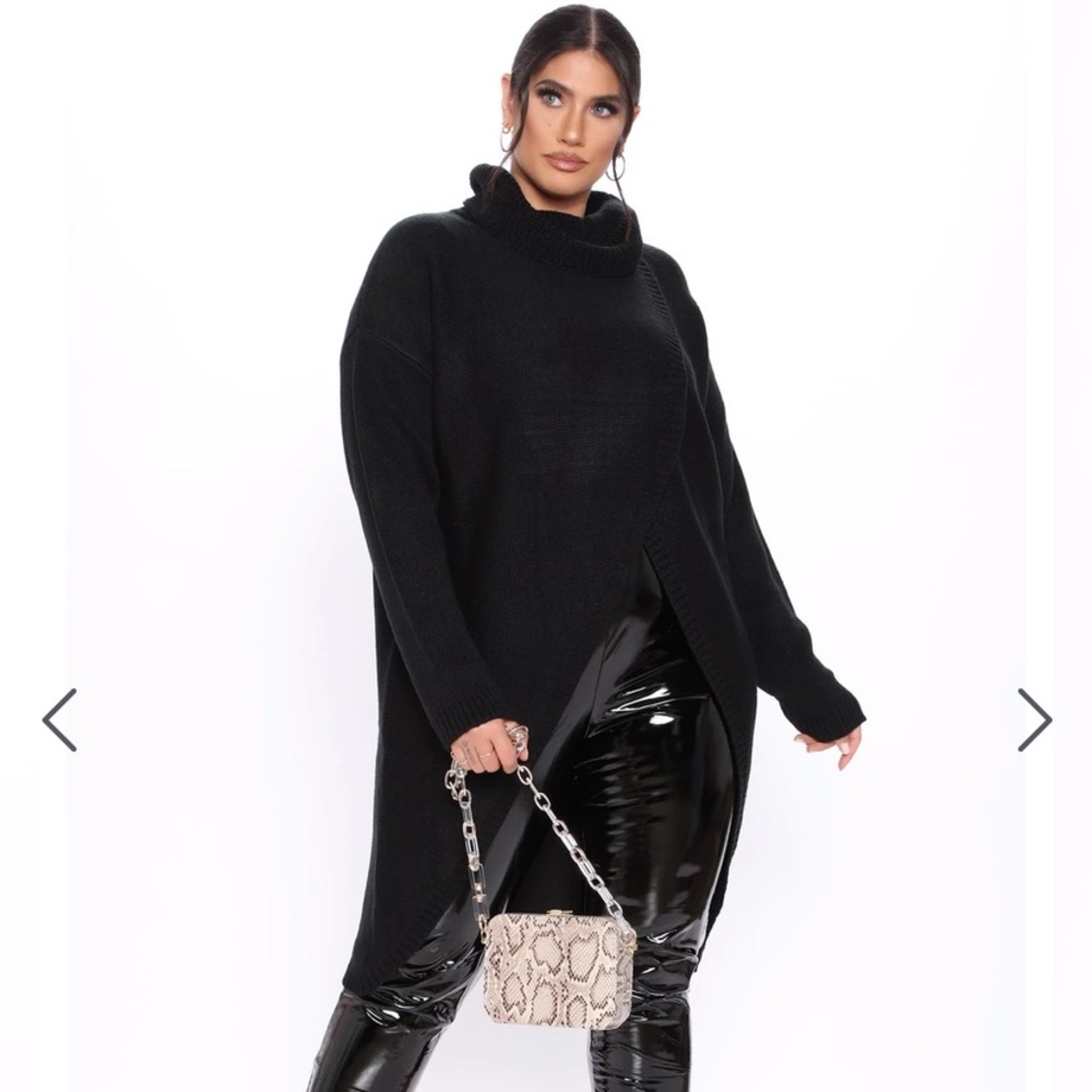 Back - Turtle Neck Sweater - Picture 2 of 3